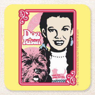 The Wizard Of Oz™   Dorothy™ & Toto™ - Dog Person Square Paper Coaster