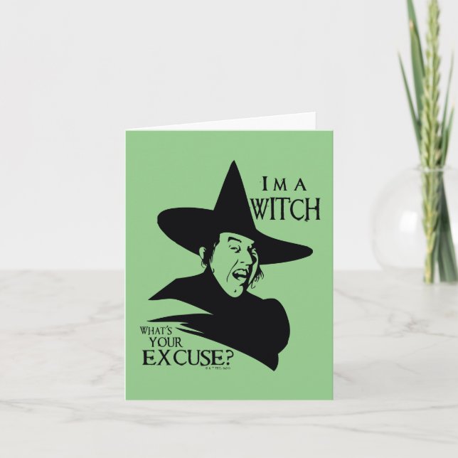 The Wizard Of Oz™ | I'm A Witch Note Card (Front)