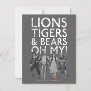 The Wizard Of Oz™   Lions Tigers & Bears Oh My! Card