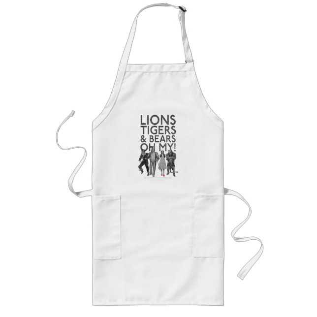 The Wizard Of Oz™ | Lions Tigers & Bears Oh My! Long Apron (Front)