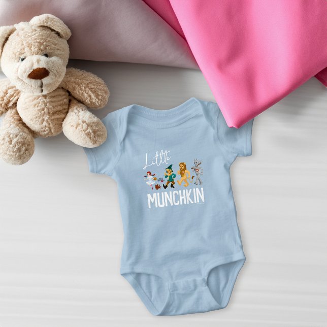 The Wizard of Oz Little Munchkin Baby Bodysuit (Bodysuit on table)