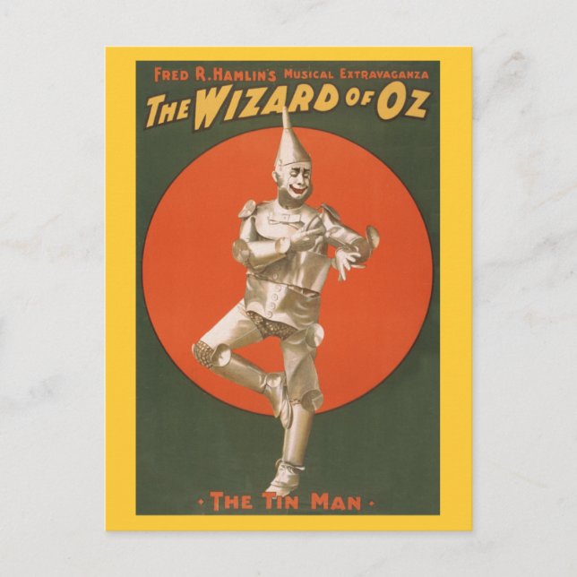 The Wizard of Oz Musical - The Tin Man Postcard (Front)