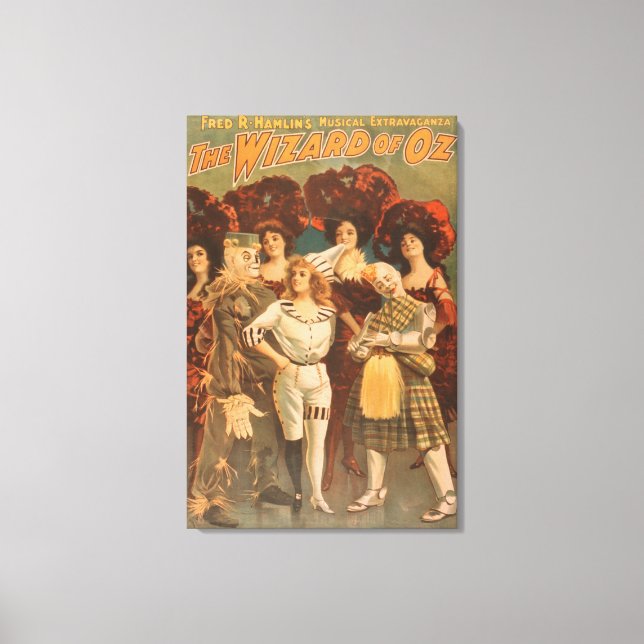 "The wizard of Oz" Musical Theatre Poster #1 Canvas Print (Front)
