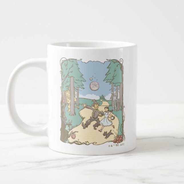 The Wizard Of Oz™ | Storybook Yellow Brick Road Large Coffee Mug (Left)