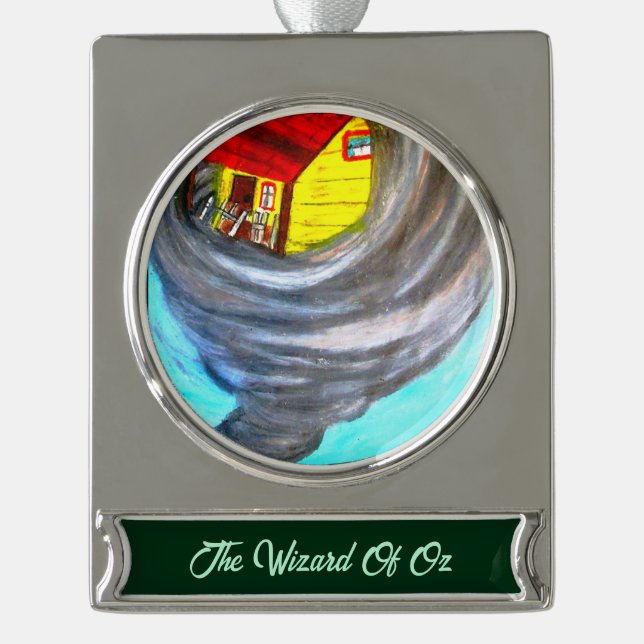 THE WIZARD OF OZ THE TWISTER Banner Ornament (Front)