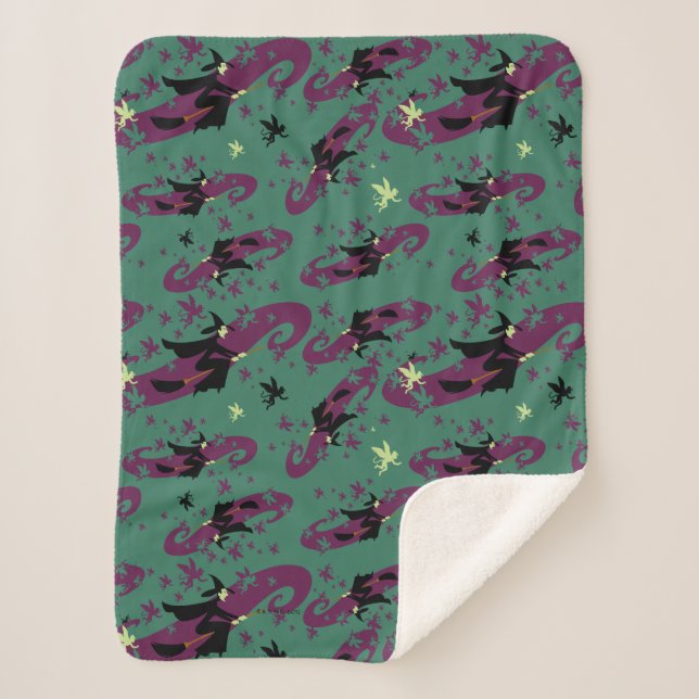 The Wizard Of Oz™ | Wicked Witch™ Pattern Sherpa Blanket (Front)