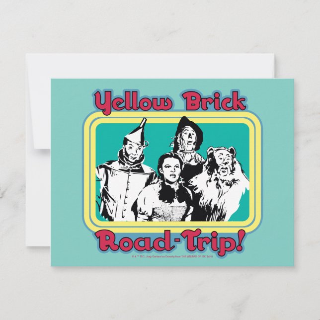 The Wizard Of Oz™ | Yellow Brick Road-Trip! Card (Front)