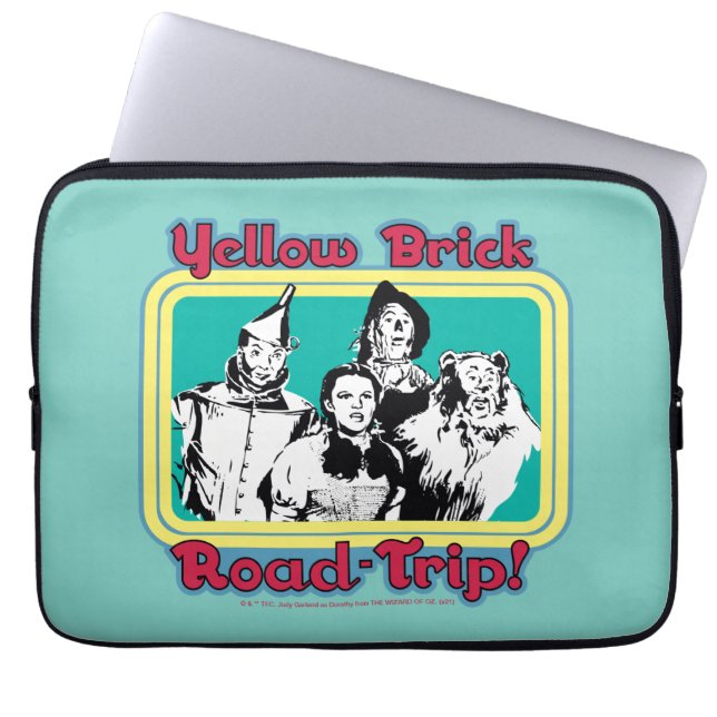 The Wizard Of Oz™ | Yellow Brick Road-Trip! Laptop Sleeve (Front)