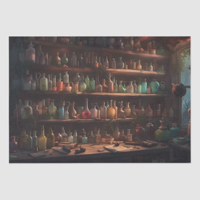 The Wizards Apothecary | Digital Art Tissue Paper (Front)