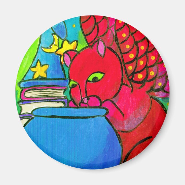 The Wizard's Cat Magnet (Front)