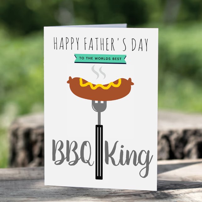 The Wolds Best BBQ King Father's Day Card (Creator Uploaded)
