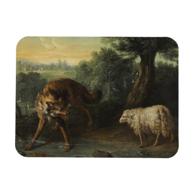 The Wolf and the Lamb Magnet (Horizontal)