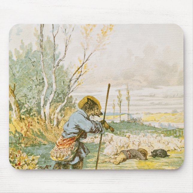 The Wolf as a Shepherd Mouse Pad (Front)