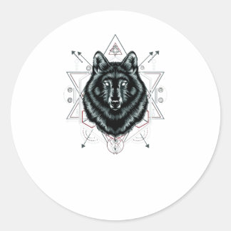 The Wolf Classic Round Sticker