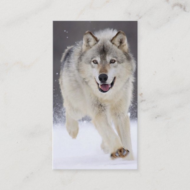 THE "WOLF ENTHUSIAST'S" BUSINESS CARD (Front)