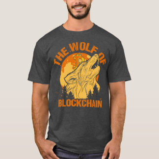 The Wolf of Blockchain Funny Bitcoin Wall Street P T-Shirt