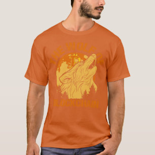 The Wolf of Blockchain Funny Bitcoin Wall Street P T-Shirt