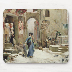 The Wolf of Gubbio, 1877 Mouse Pad