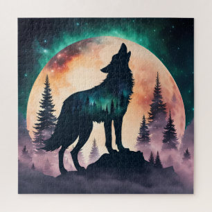 The wolf of the full moon jigsaw puzzle
