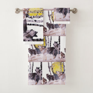 THE WOLF PACK BATH TOWEL SET