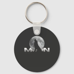 the wolf`s cry under the full moon key ring