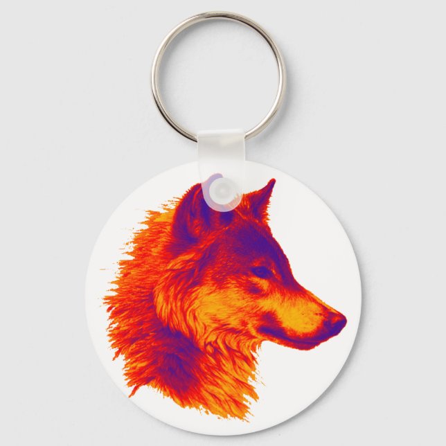 the WOLF shadows Key Ring (Front)