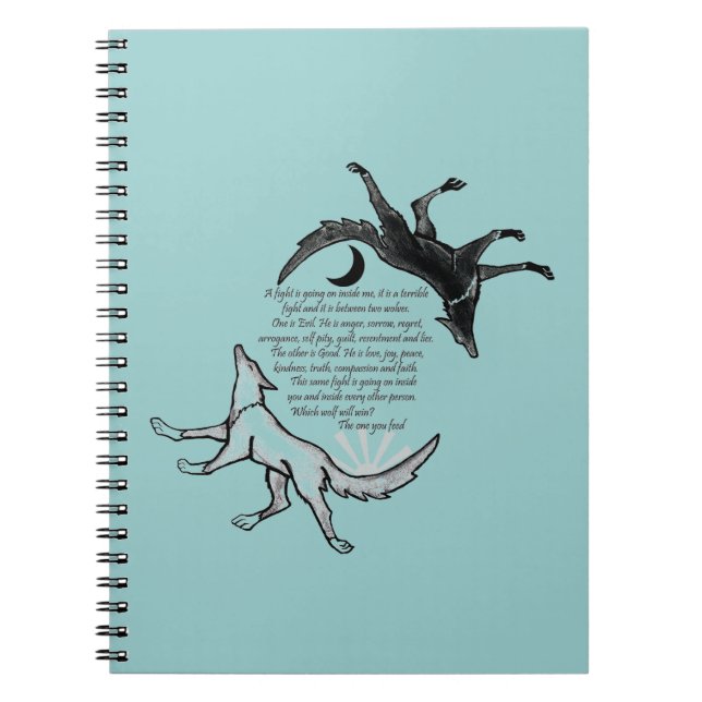 The Wolf that Feeds Spiral Notebook (Front)