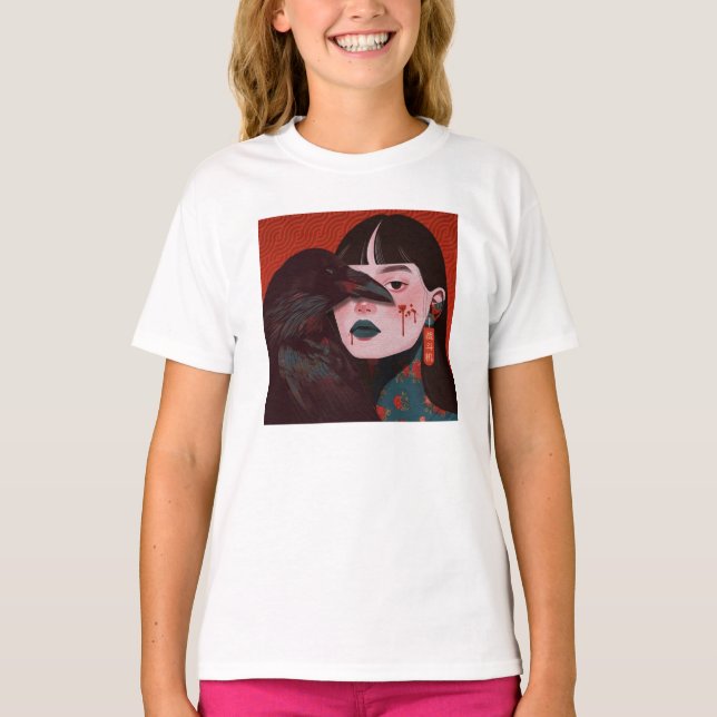 The woman and the crow T-Shirt (Front)