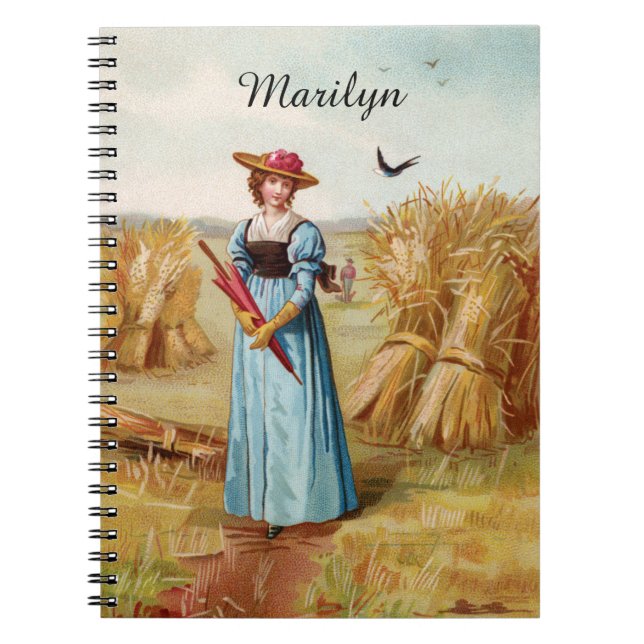 The Woman in the Wheat Field Notebook (Front)