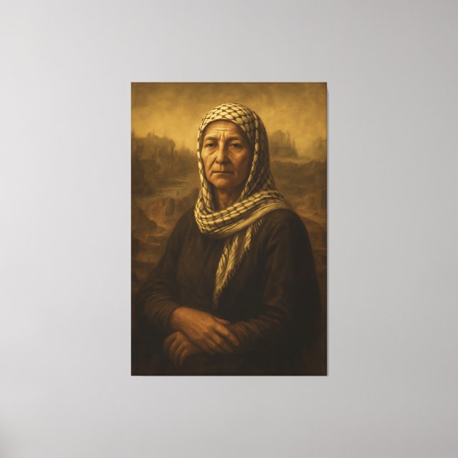 The Woman of Gaza Canvas Print (Front)