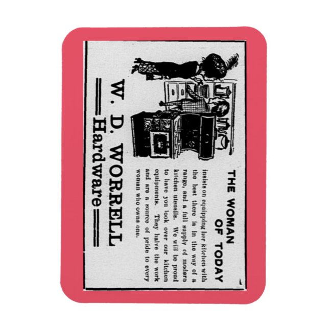 The Woman of Today Stove Ad Magnet (Vertical)