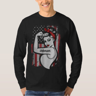 The Woman Veteran - Strong Girl Mum Veteran T-Shirt