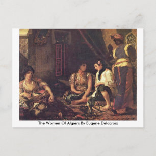 The Women Of Algiers By Eugene Delacroix Postcard