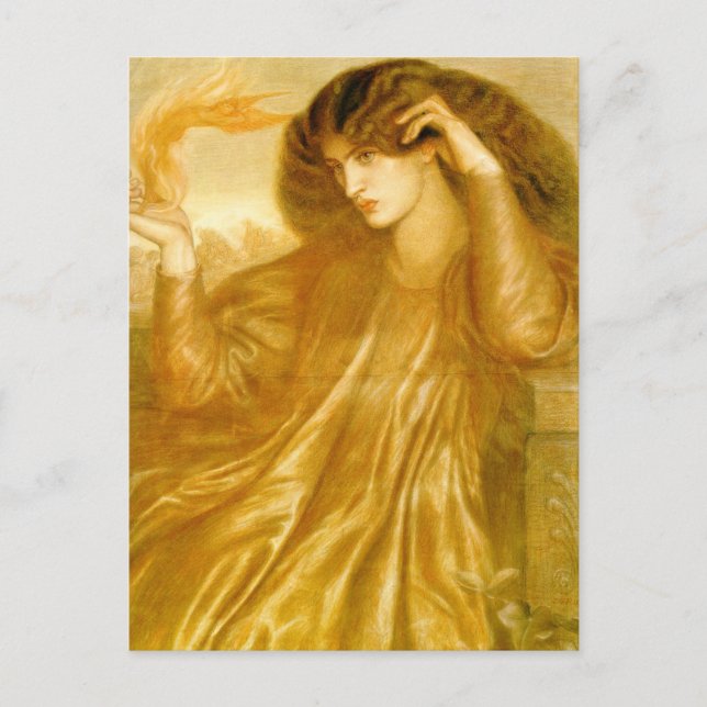 The Women of the Flame by Dante Gabriel Rossetti Postcard (Front)