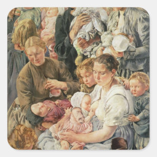 The Women right panel from The Ages of the Square Sticker