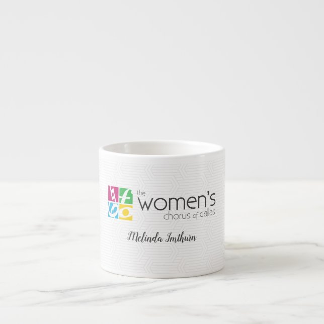 The Women's Chorus of Dallas Logo Espresso Cup (Front)