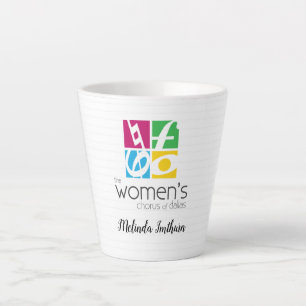 The Women's Chorus of Dallas Logo Latte Mug