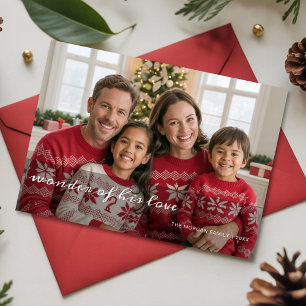 The Wonder of His Love Holiday Family Card