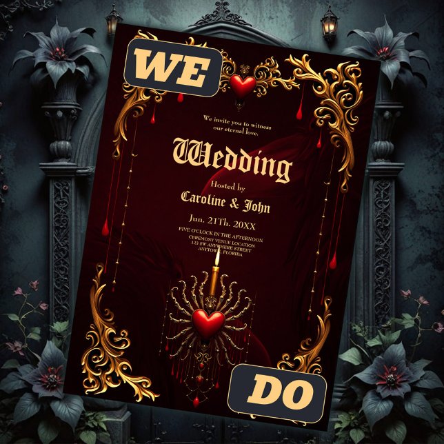 The wonderful beautiful art of gothic elegance.  invitation (Creator Uploaded)