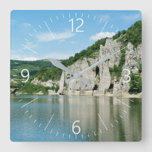The Wonderful Rocks. Bulgaria Square Wall Clock