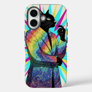 The wondering Cat iPhone 16 Case