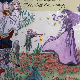 The Wondering Wanderer Tri-Fold Holiday Card