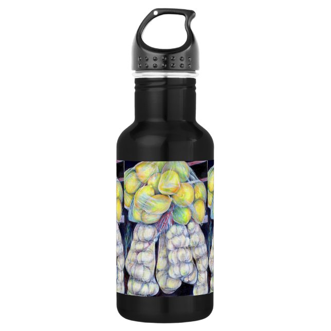 The Wonders of the Wet Markets, Singapore 532 Ml Water Bottle (Front)