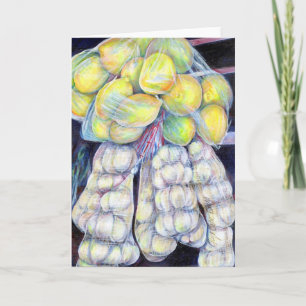 The Wonders Of The Wet Markets, Singapore Greeting Card