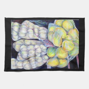 The Wonders of the Wet Markets, Singapore Tea Towel