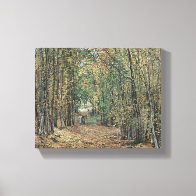 The wood of Marly  by Camile Pissaro  canvas print (Front)