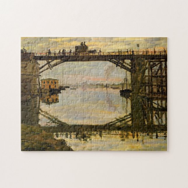 The Wooden Bridge Monet Fine Art Jigsaw Puzzle (Horizontal)