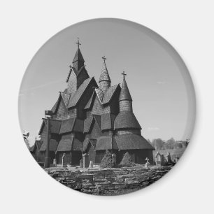 The wooden churches of Norway Magnet