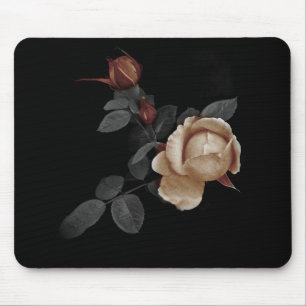 The Wooden Rose Mouse Pad