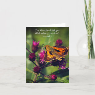 The Woodland Skipper butterfly Holiday Card